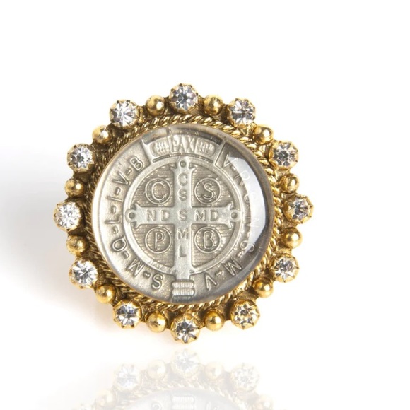 Virgin Saints Angels Vintage San Benita Ring